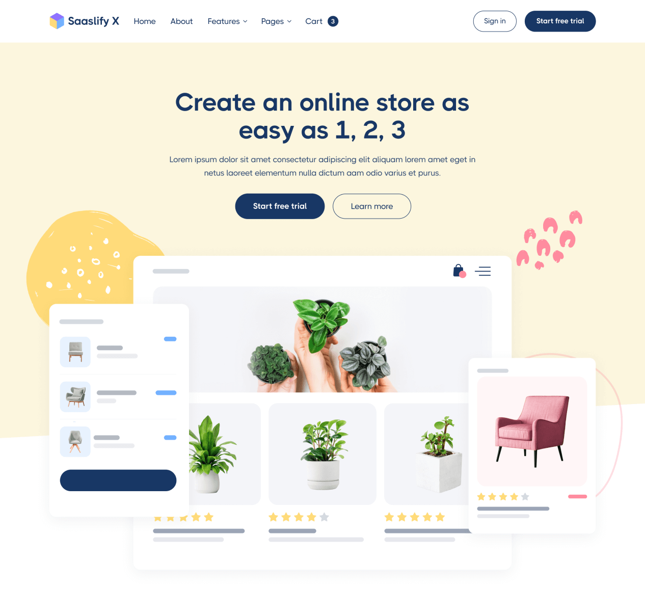 Saaslify X - Home page - Modern SaaS Webflow Template