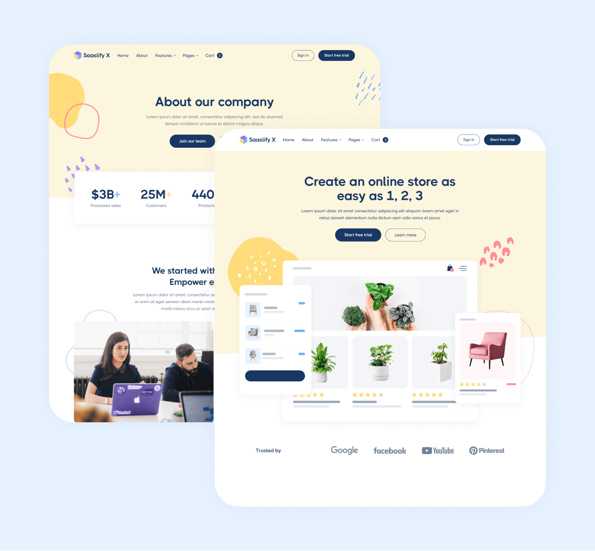 Saaslify X - 17 Pages Included - Modern SaaS Webflow Template