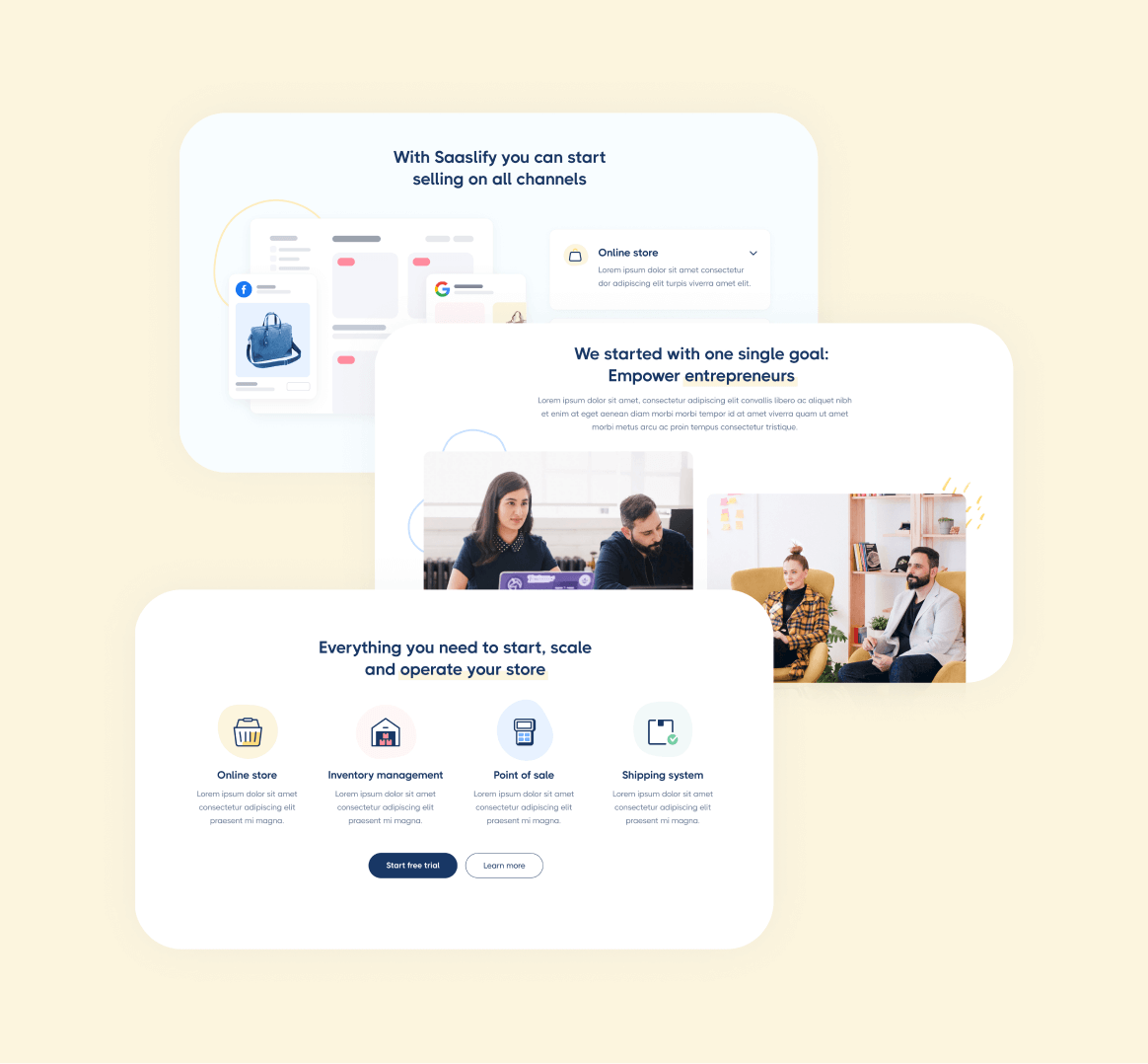 Saaslify X - 40 Sections Included - Modern SaaS Webflow Template