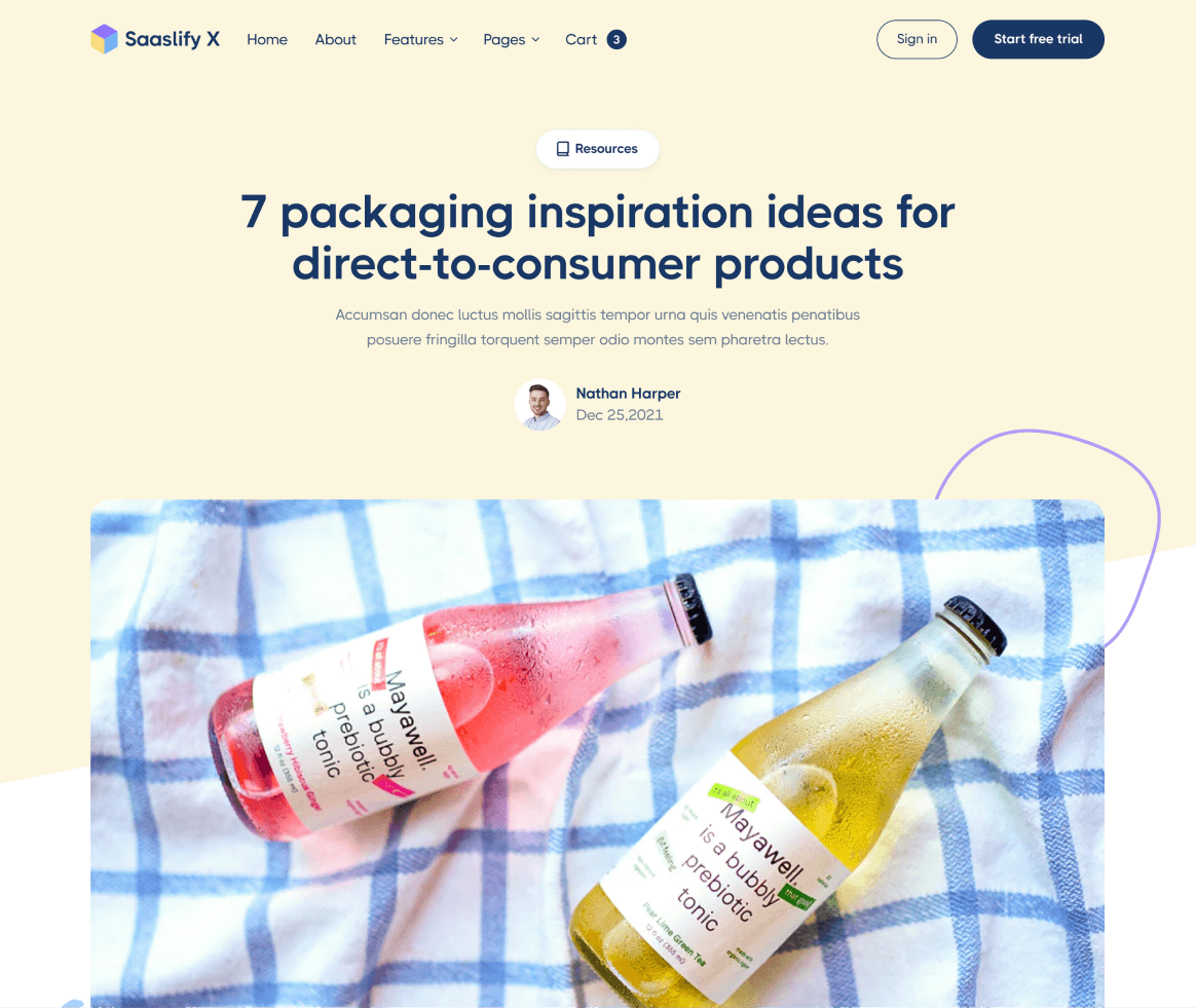Saaslify X - Blog Post page - Modern SaaS Webflow Template
