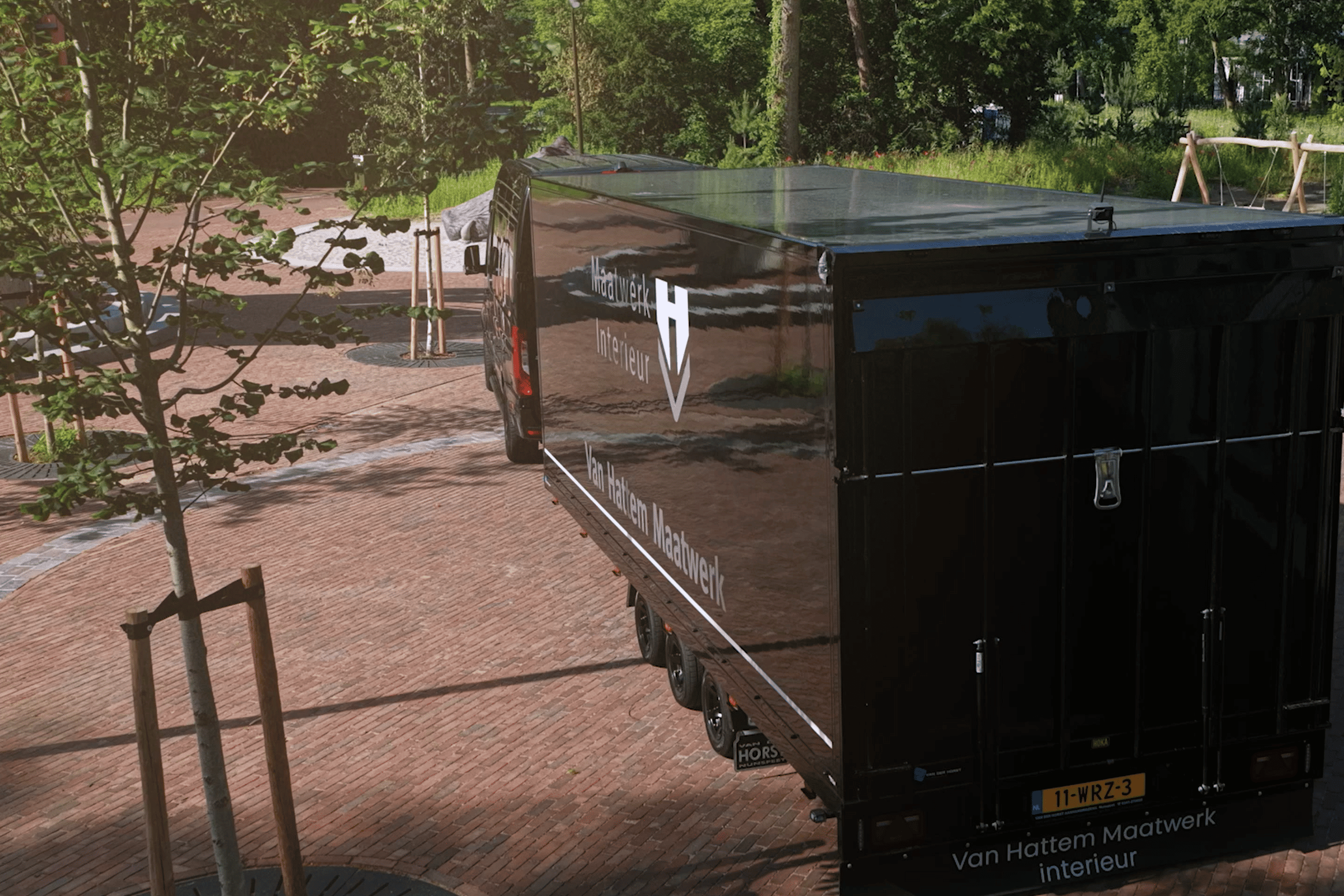 Gesloten aanhangwagen voor Van Hattem Maatwerk