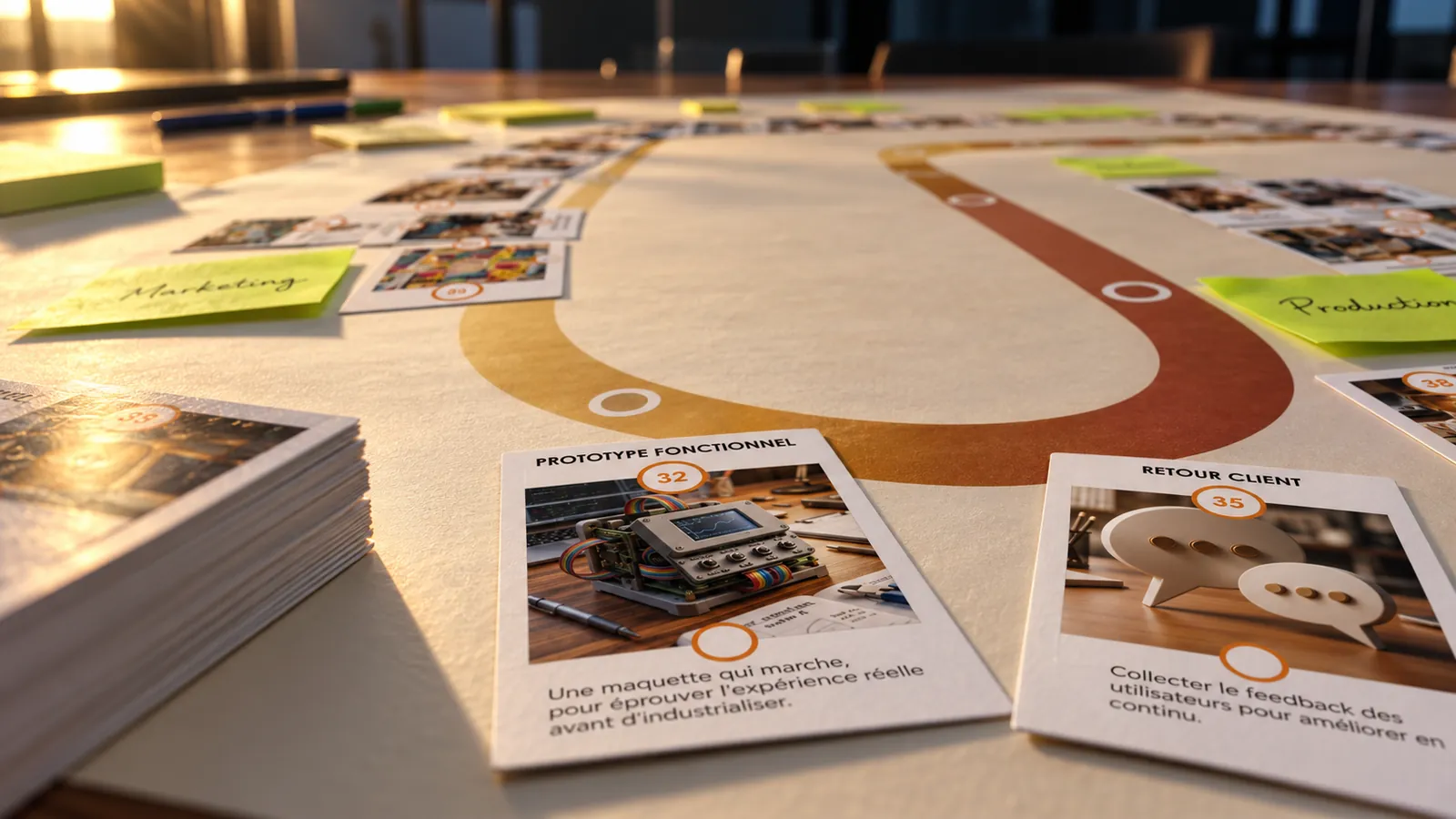 Cartes Innovation Flow : prototype fonctionnel et retour client pour qualifier une idée