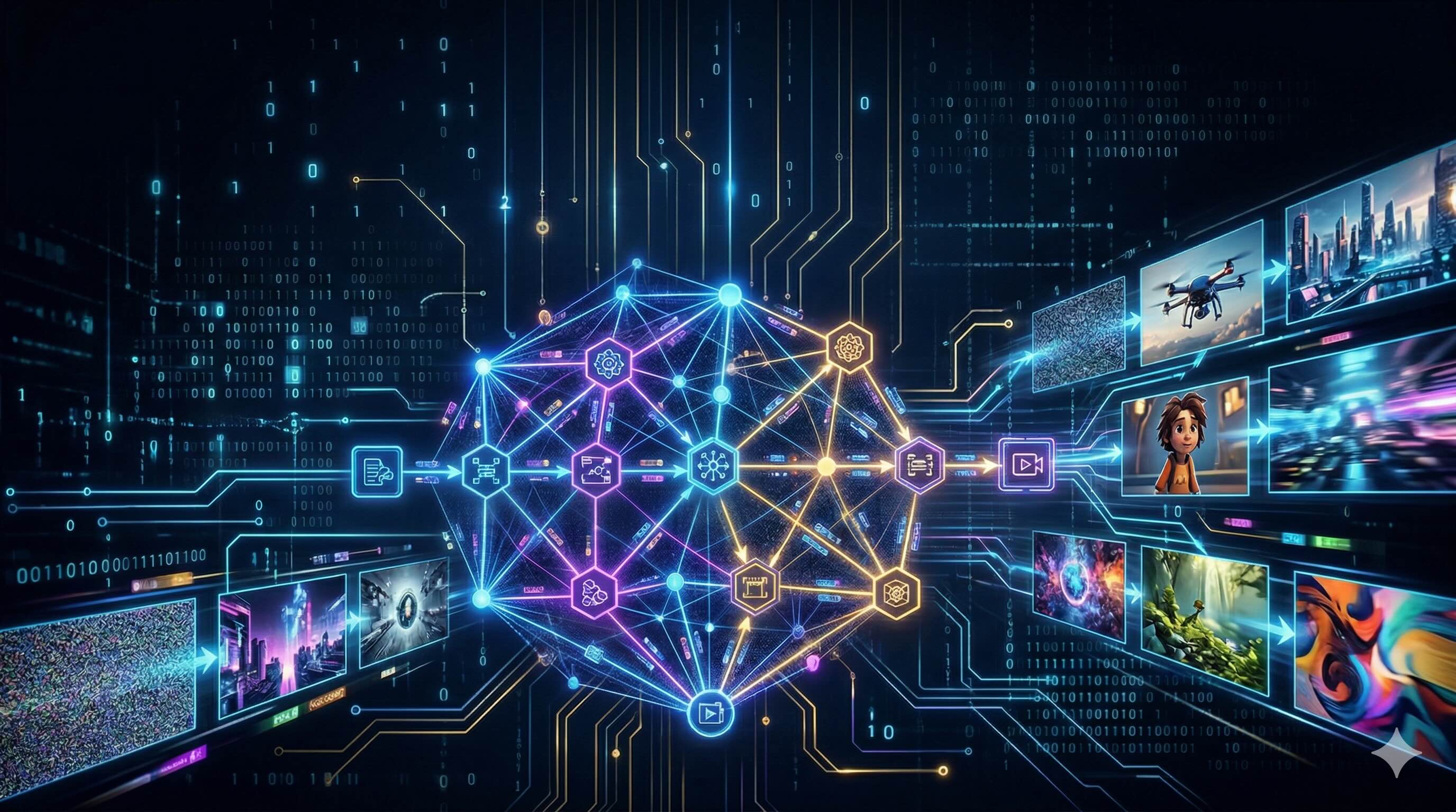 The Node Structure in AI Video Generation