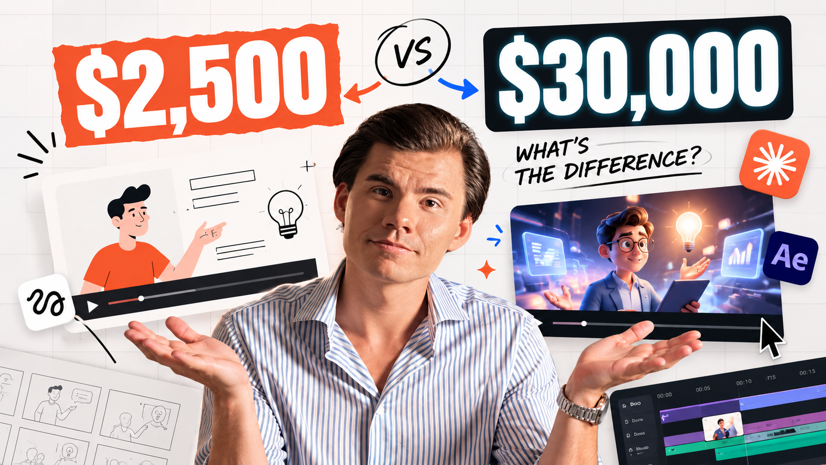 Explainer Video Cost: Why One Is $2,500 and Another Is $30,000