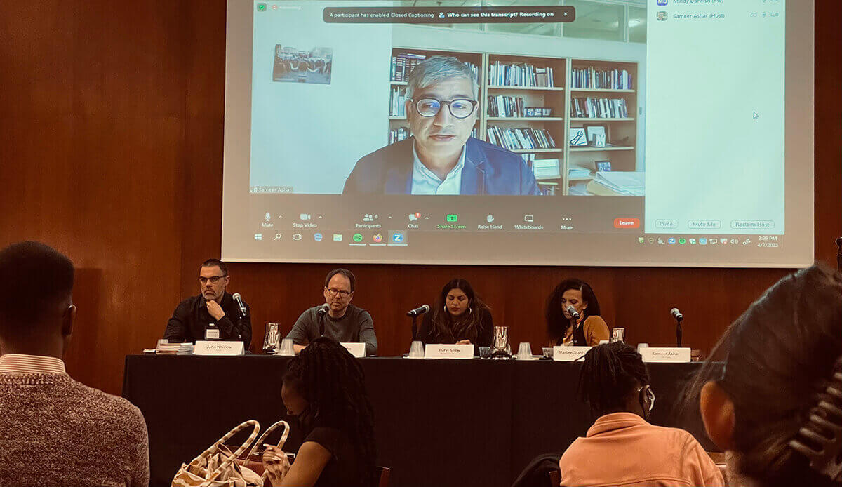 Event flyer for "Convening on Law and Power Building