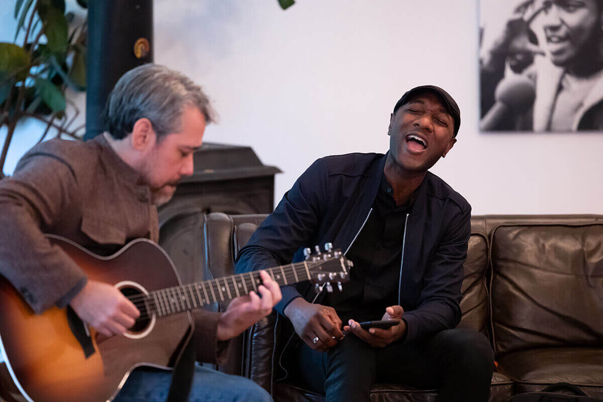 Group discussion in a workshop
