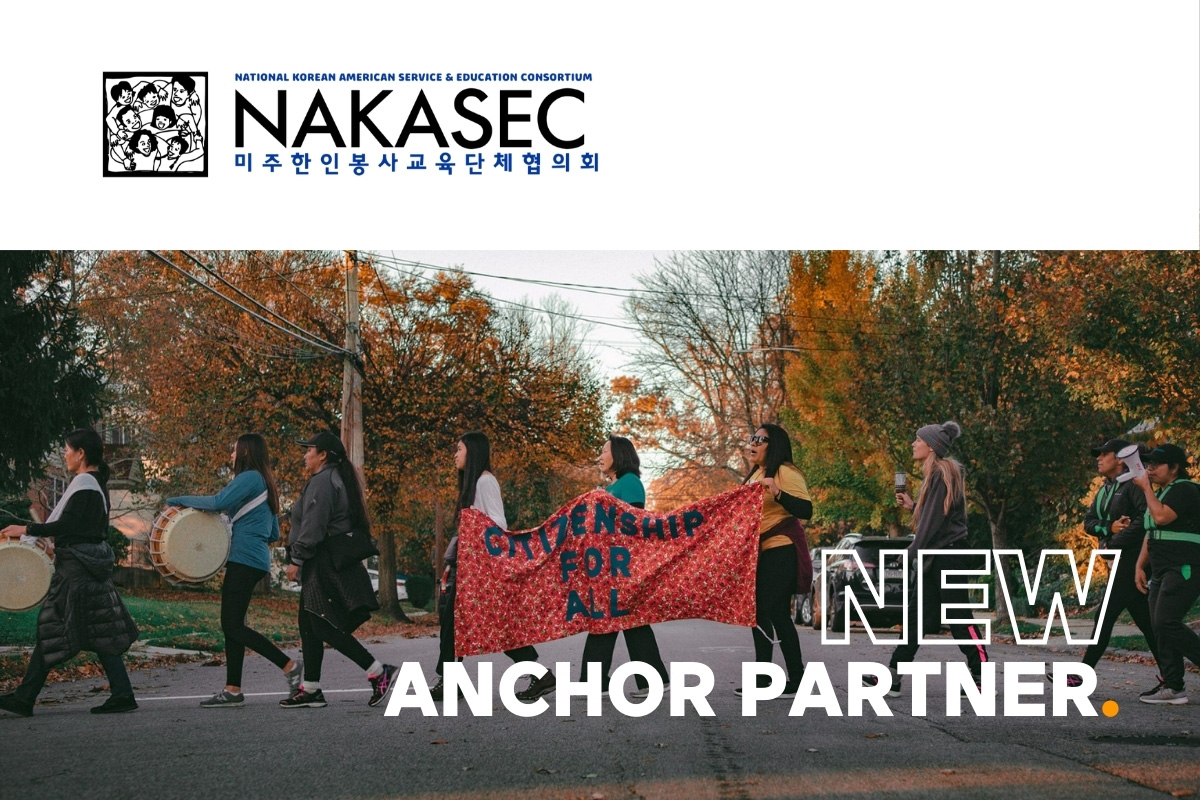 Members of the National Korean American Service and Education Consortium (NAKASEC) organizing for Korean and Asian American community empowerment.