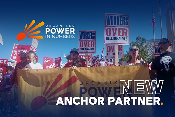 Organizers collaborating with digital tools and data strategies to strengthen campaigns for workers and communities.