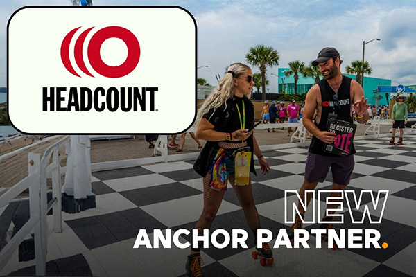 Headcount volunteers engaging young people through music and culture to promote voter registration and democratic participation.