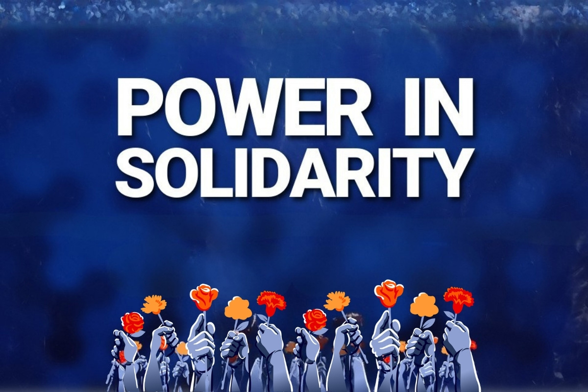 Participants gathered in a community organizing training discussing strategy, storytelling, and collective action.