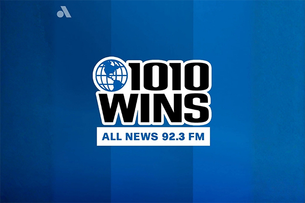 1010 WINS All News 92.3 FM logo representing real-time local news coverage for New York City.