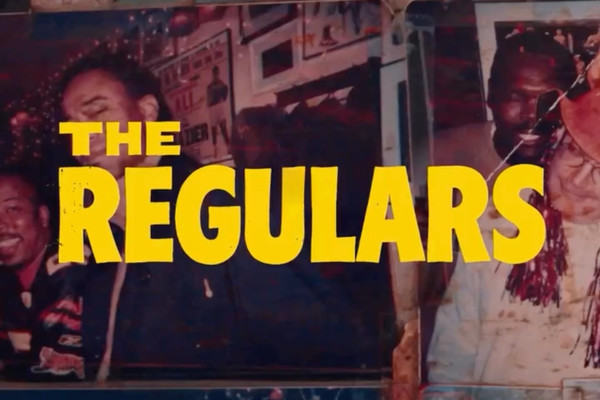 Title frame for “The Regulars,” a short documentary series about the community surrounding Jimmy’s Corner boxing bar in Times Square.