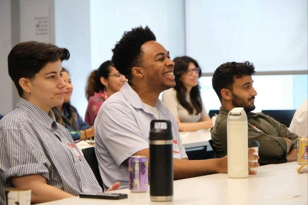 Participants in The Action Lab's Law and Organizing Academy engage in a collaborative learning session exploring community organizing, movement lawyering, and strategies for advancing racial and economic justice.