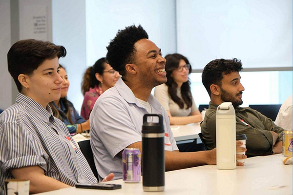 Participants in The Action Lab's Law and Organizing Academy engage in a collaborative learning session exploring community organizing, movement lawyering, and strategies for advancing racial and economic justice.