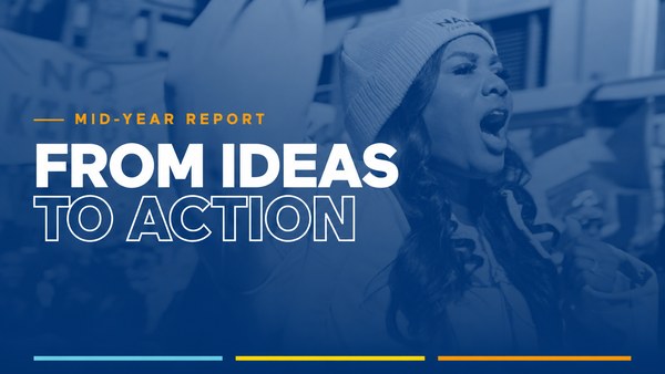 2026 Mid-Year Report cover reading From Ideas to Action.