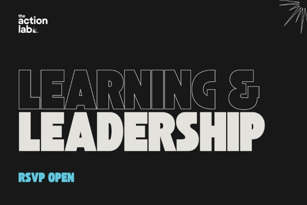 Text reading "Learning & Leadership - RSVP Open"