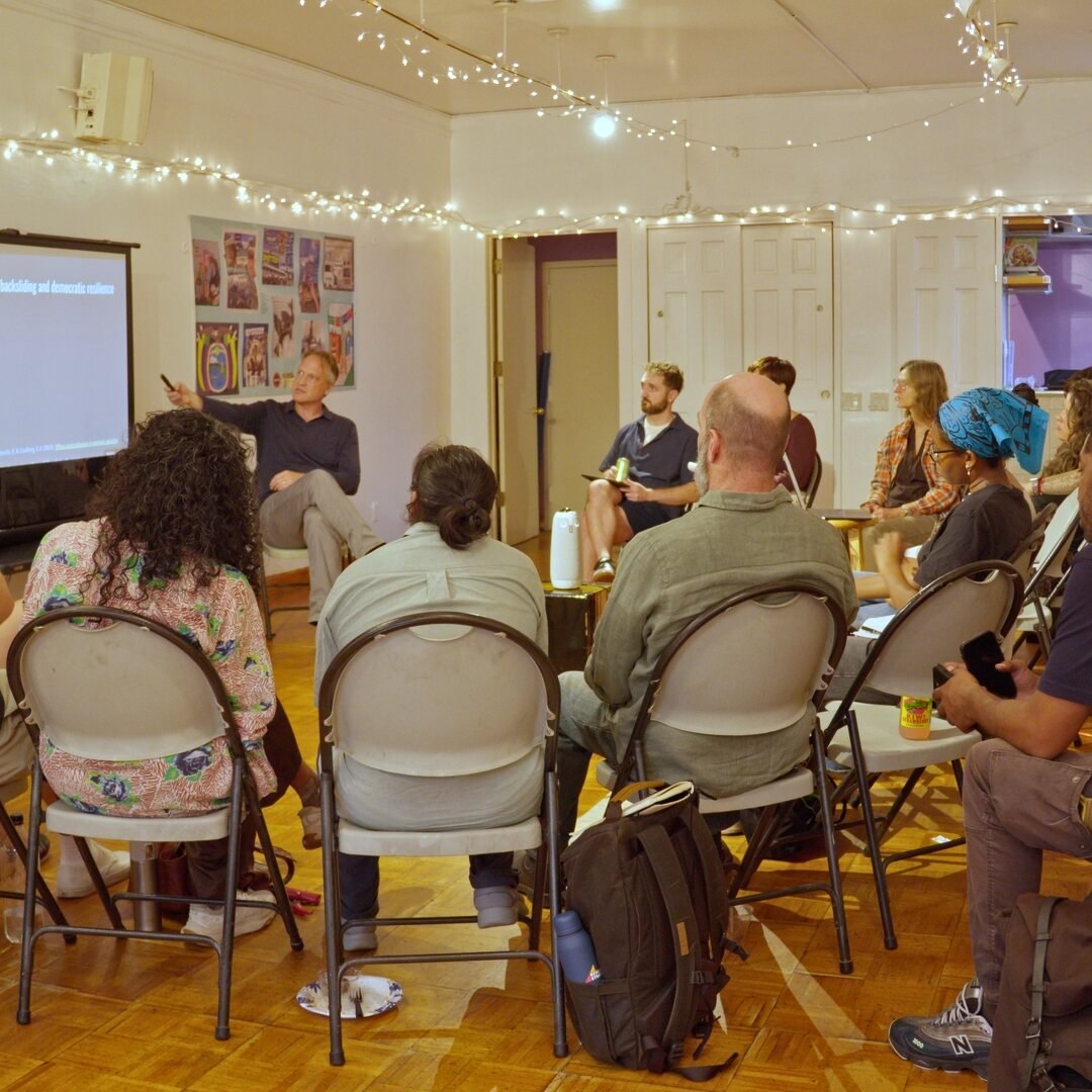 Hardy Merriman, Ash-Lee Woodard Henderson and Stephanie Luce shared lessons for organizers confronting authoritarianism.