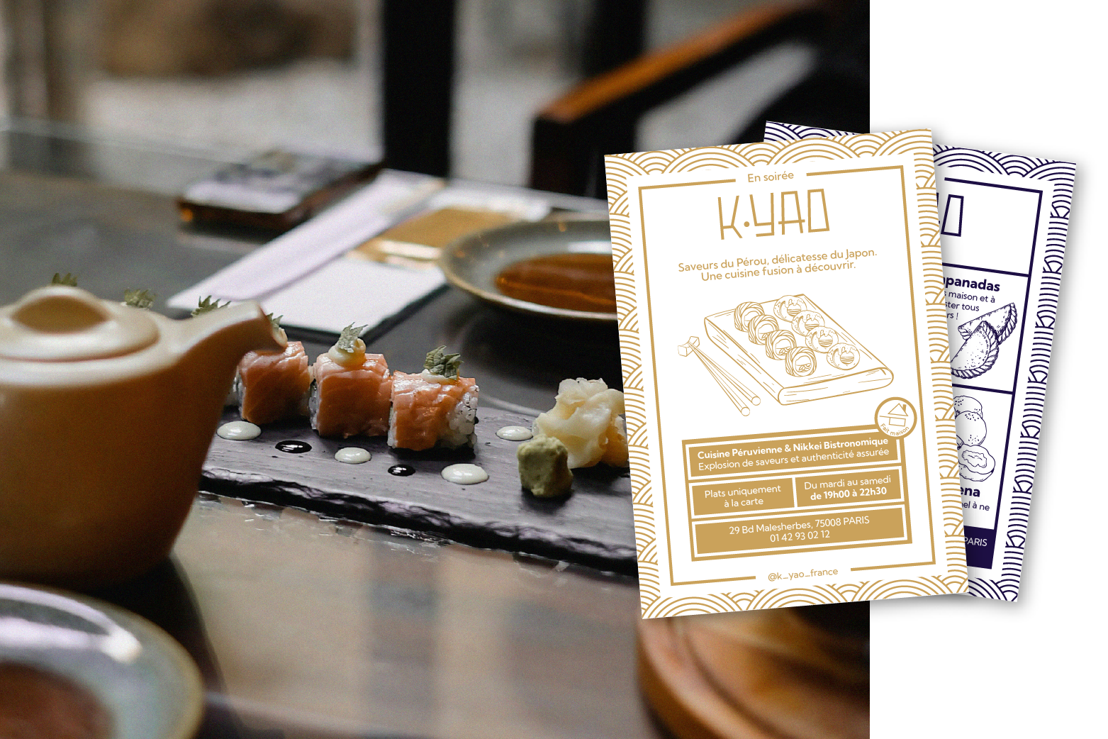 Conception finale du flyer recto et verso