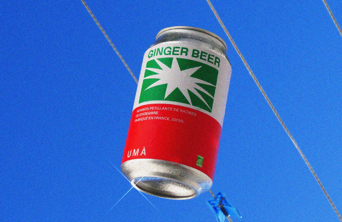 Canette dans le ciel accroché à un fil à linge