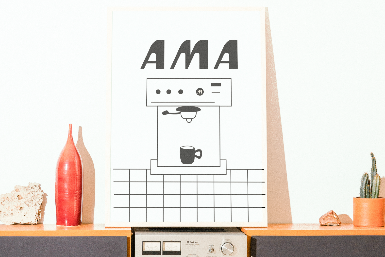 Affiche pour le café