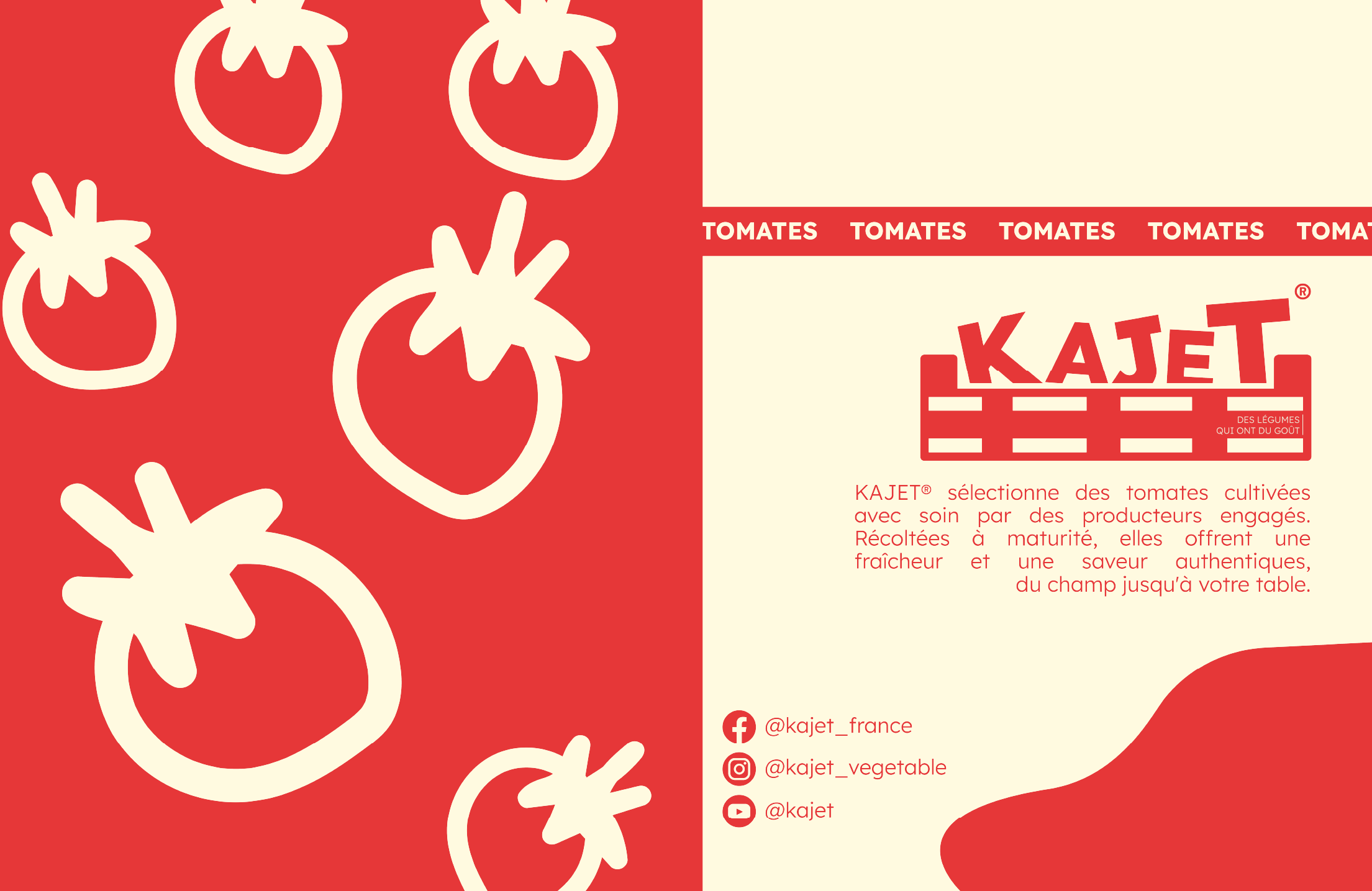 Illustration de tomates pour packaging