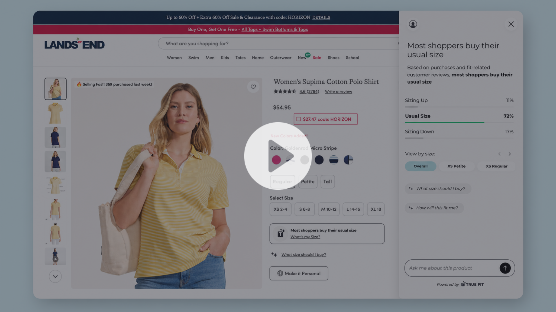 Video highlighting True Fit’s network of 80 million shoppers