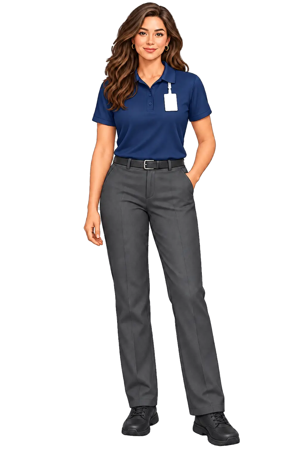 Staff uniform fit example