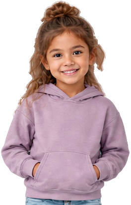 Seafoam kids fleece hoodie