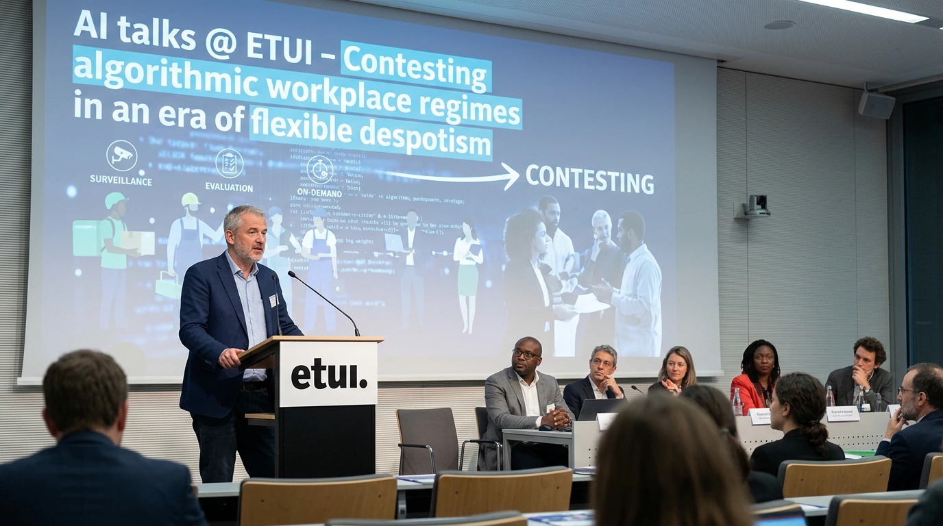 AI talks @ ETUI - Contesting algorithmic workplace regimes in an era of flexible despotism