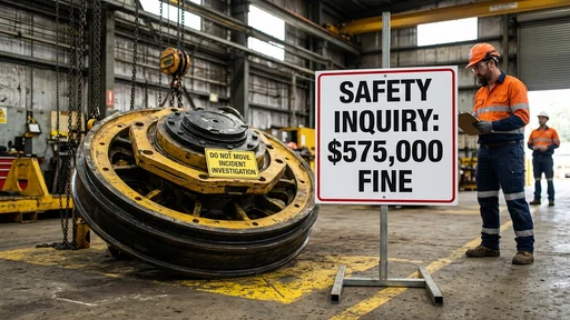 Mining Company Fined $575,000 After Apprentice Paralyzed by Wheel Assembly