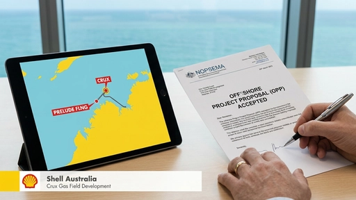 NOPSEMA Accepts Shell Crux Offshore Project Proposal