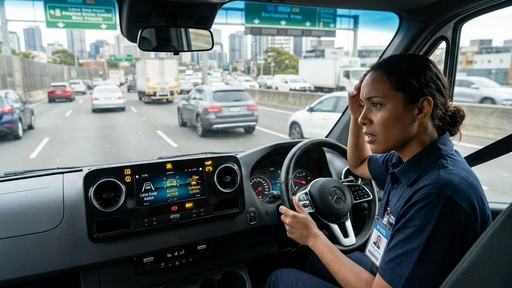 Driver-Assistance Tech Distraction Identified as Top Road Safety Risk for Work Drivers