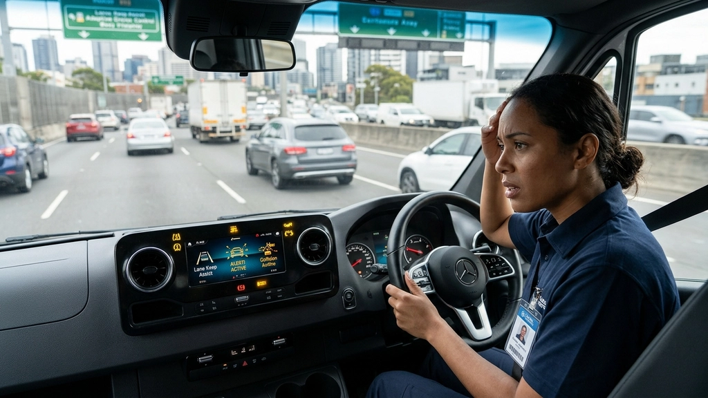 Driver-Assistance Tech Distraction Identified as Top Road Safety Risk for Work Drivers