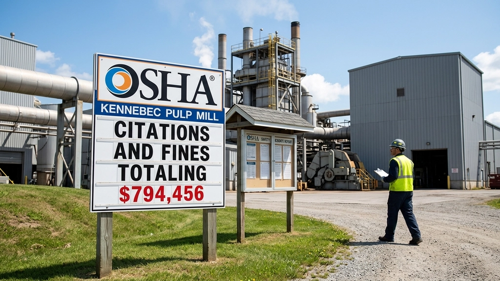 US Department of Labor Proposes $794K in Penalties for Maine Pulp Mill Following Fatal Gas Exposure and Fire