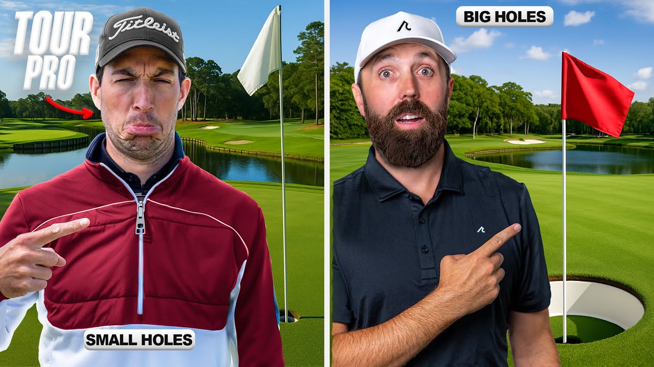 Golf to GIANT Holes Vs Normal Holes!