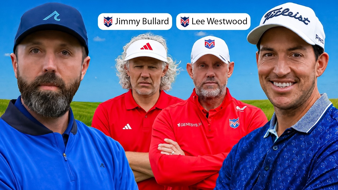 We Took on Lee Westwood & Jimmy Bullard! (2v2 Scramble)