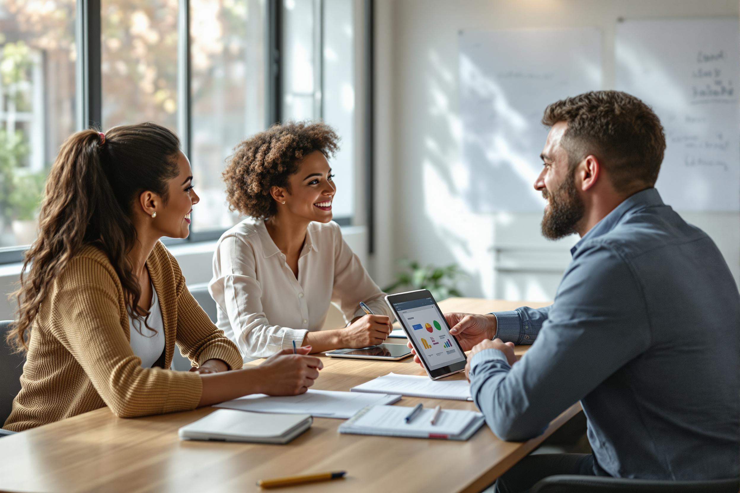 HR-Team arbeitet mit inga Recruiting-Experten an der Optimierung der Personalbeschaffung mit Job Bots.