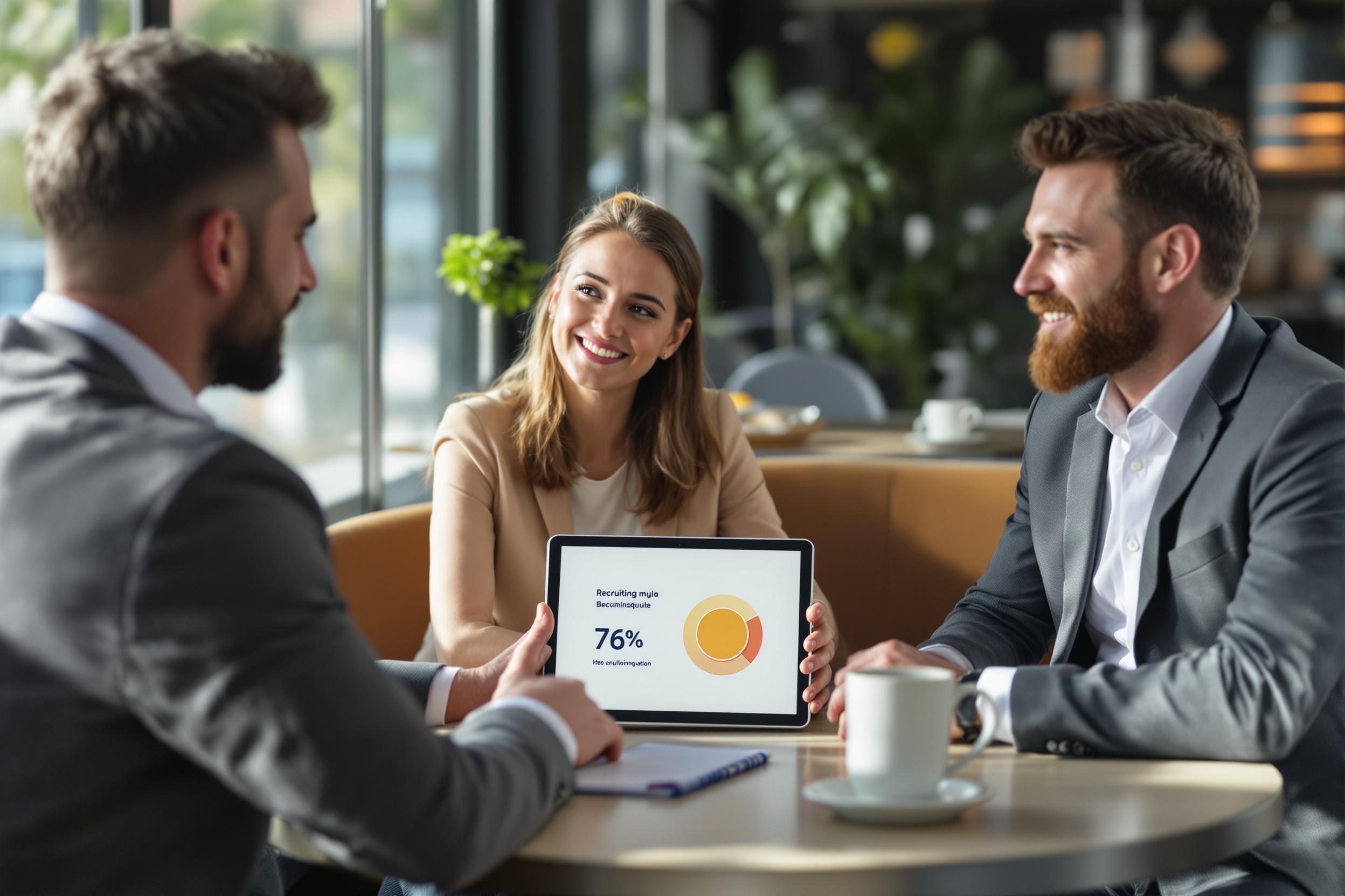Recruiting-Experten von inga besprechen in Bochum Strategien zur Ansprache passiver Kandidaten und Erzielung hoher Besetzungsquoten.