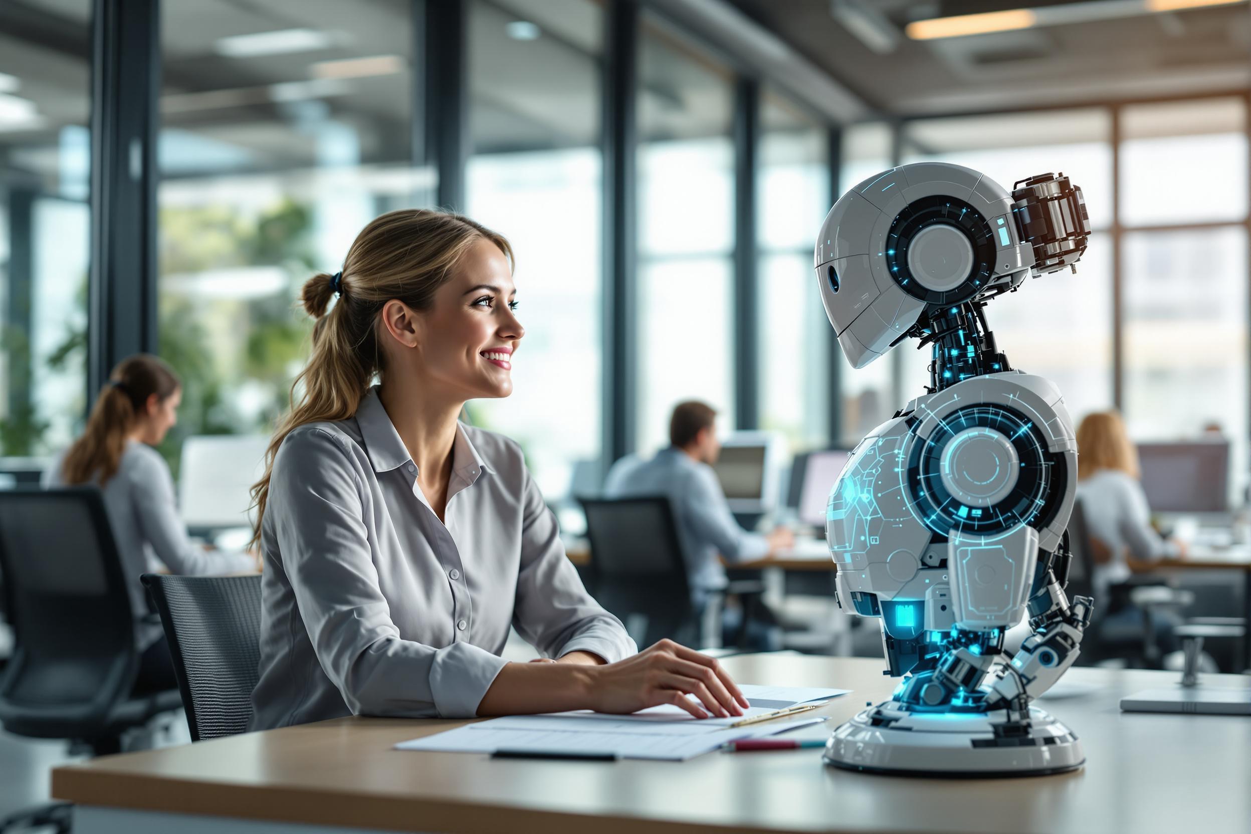 Personalverantwortliche in Ludwigshafen nutzt Job-Bot für effiziente Personalbeschaffung.