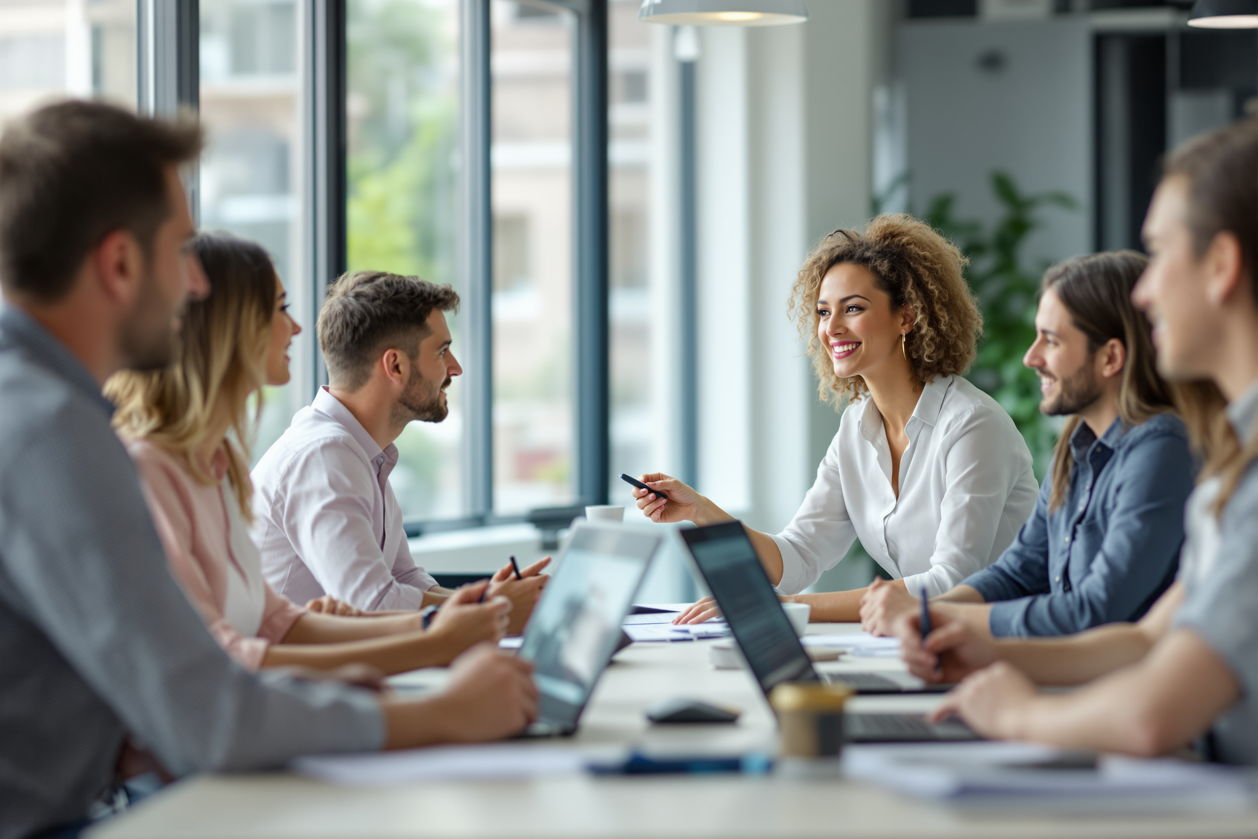 Team arbeitet effizient mit Automatisierung im Headhunter-Management.