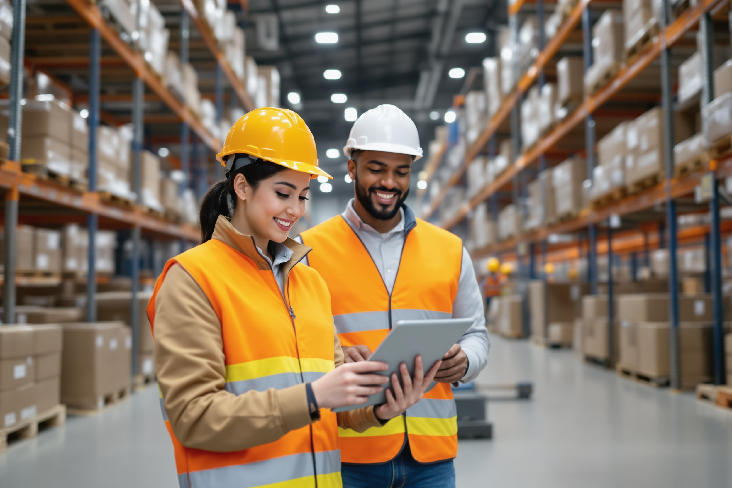 Logistikmitarbeiter arbeiten effizient im Lager in Wuppertal: Vielfalt und Teamwork im Fokus