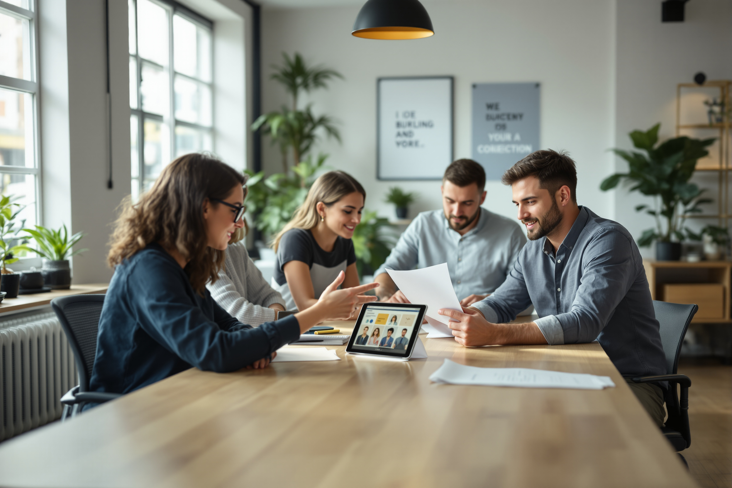 Recruiting-Team arbeitet effizient in einem hellen Büro in Bremen an der Besetzung offener Stellen.