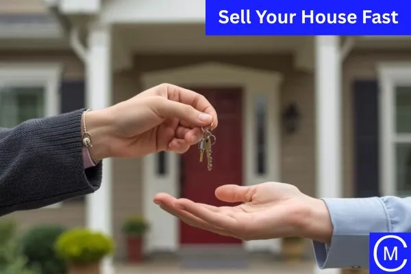 homeowners handing over keys to cash home buyer after selling a house to him