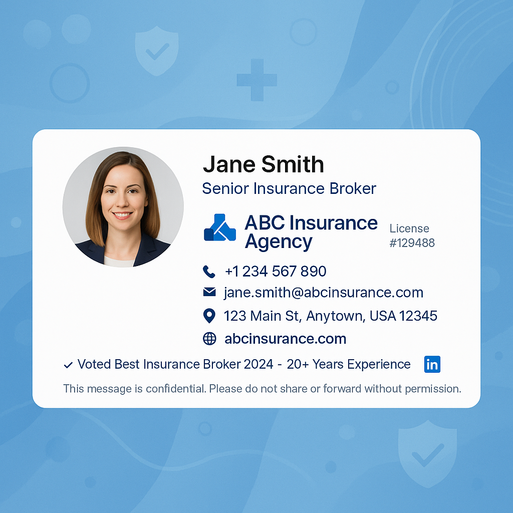 Email Signatures for Insurance Agents and Brokers