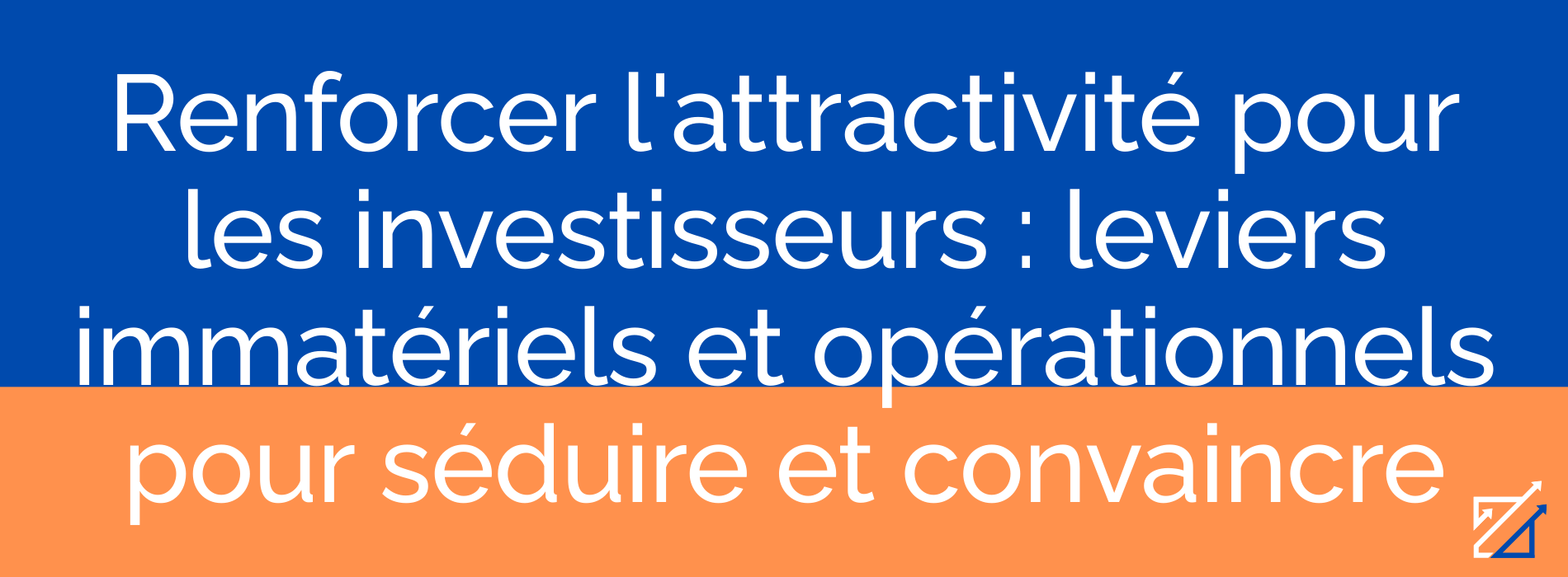 Renforcer l'attractivité pour les investisseurs : leviers immatériels et opérationnels pour séduire et convaincre