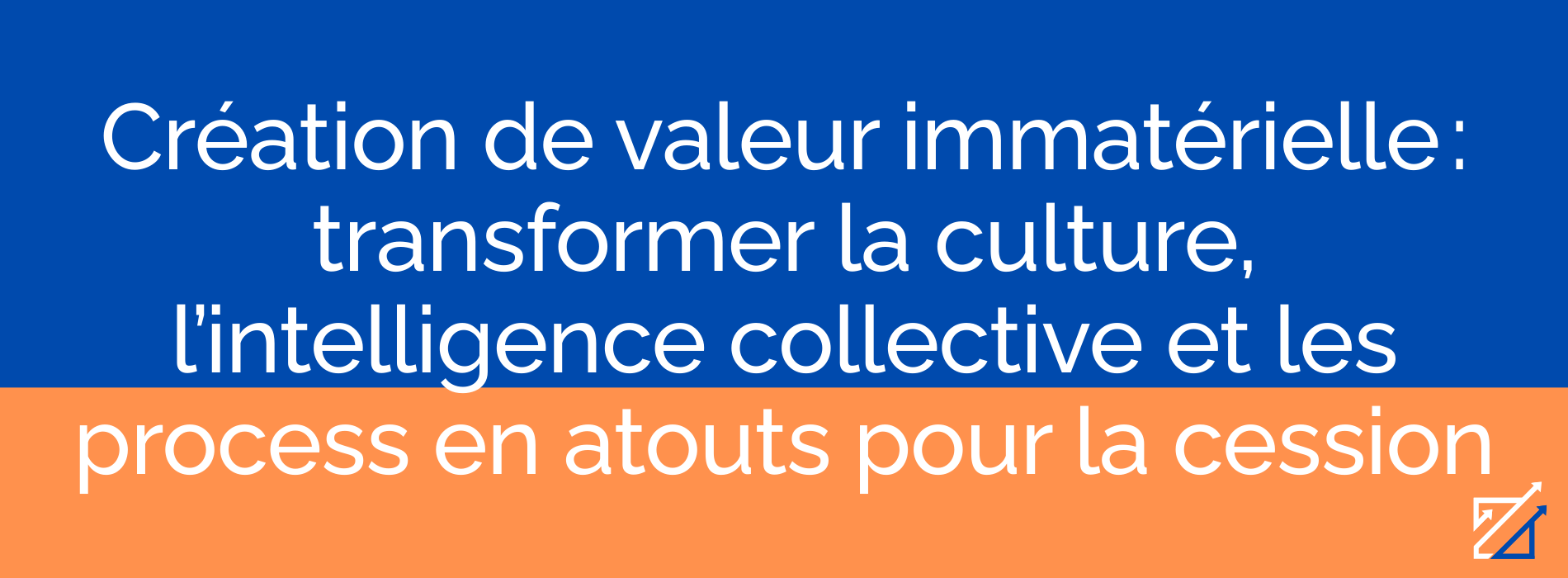 Création de valeur immatérielle : transformer la culture, l’intelligence collective et les process en atouts pour la cession