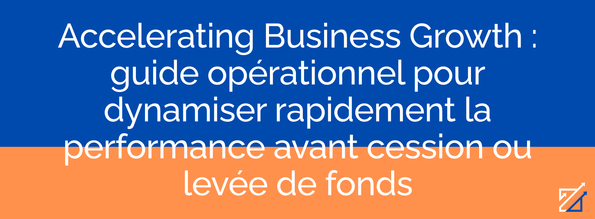 Accelerating Business Growth : guide opérationnel pour dynamiser rapidement la performance avant cession ou levée de fonds