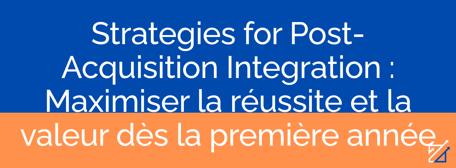 Strategies for Post-Acquisition Integration : Maximiser la réussite et la valeur dès la première année