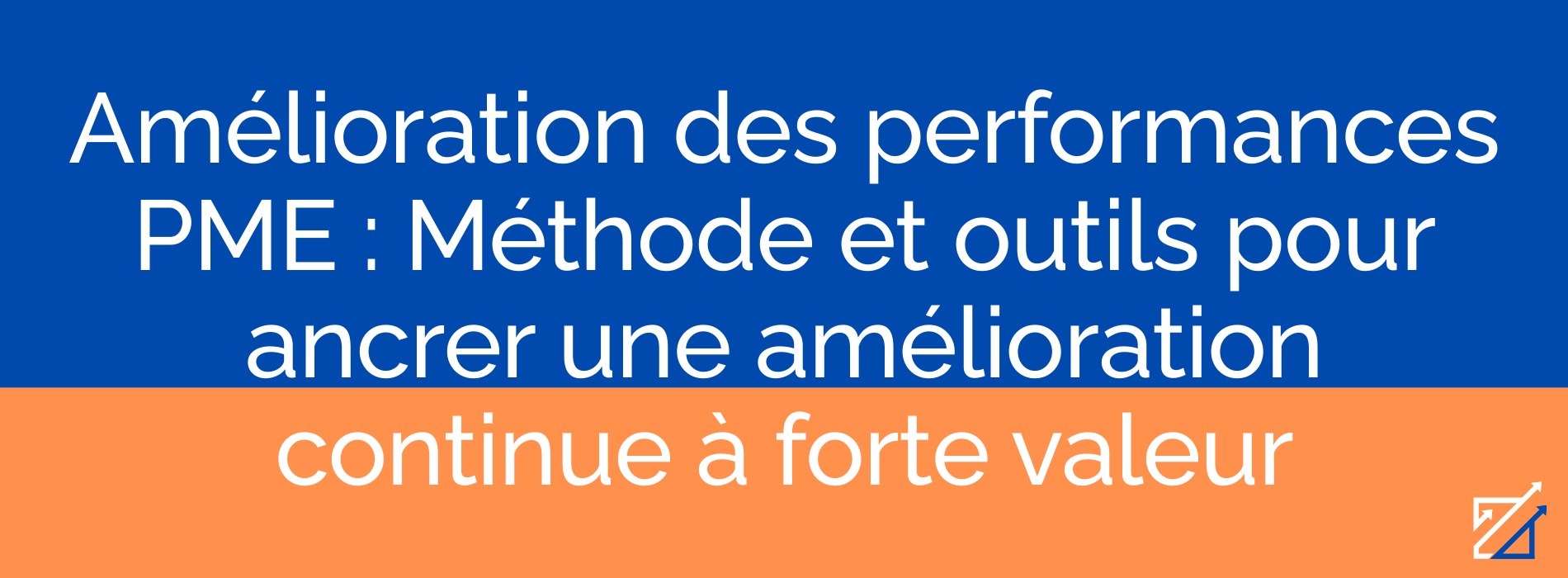 Amélioration des performances PME : Méthode et outils pour ancrer une amélioration continue à forte valeur