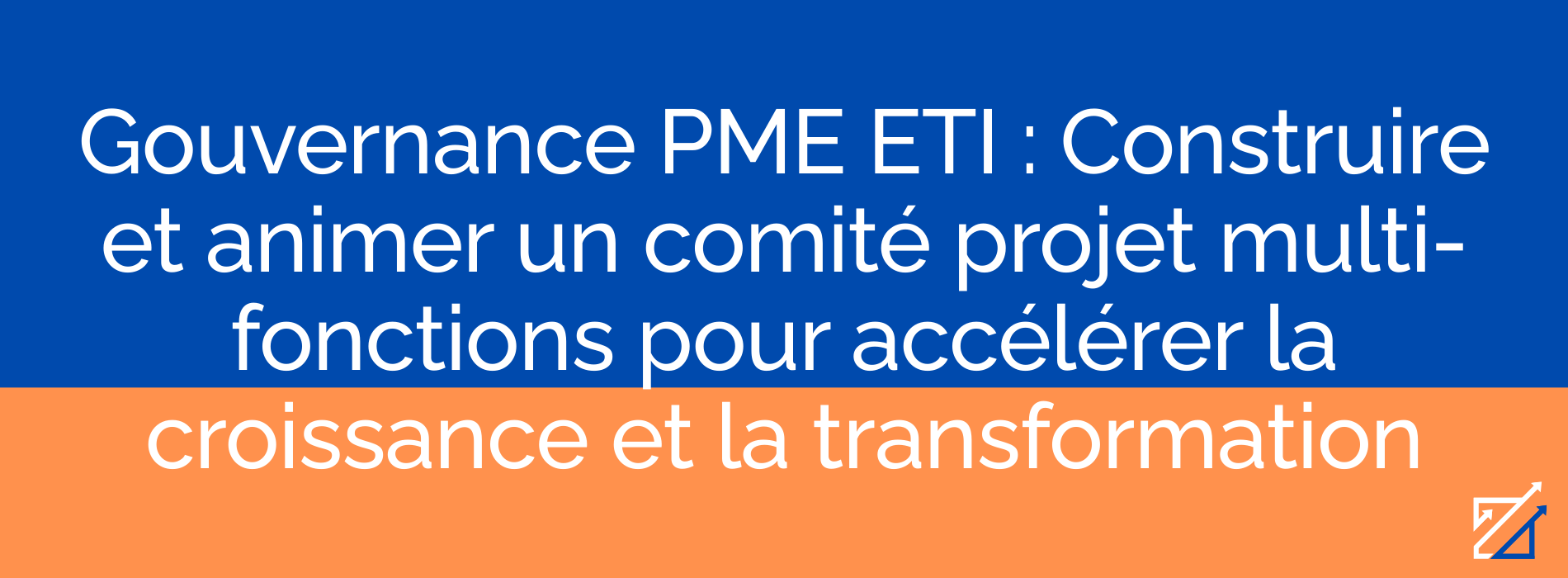 Gouvernance PME ETI : Construire et animer un comité projet multi-fonctions pour accélérer la croissance et la transformation